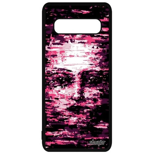 фото Противоударный чехол на смартфон // samsung galaxy s10 // "женское лицо" создание интеллект, utaupia, розовый