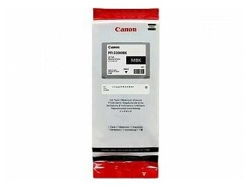 Canon Расходные материалы PFI-320MBK Картридж для TM-200 TM-205 TM-300 TM-305, матовый чёрный, 300 мл