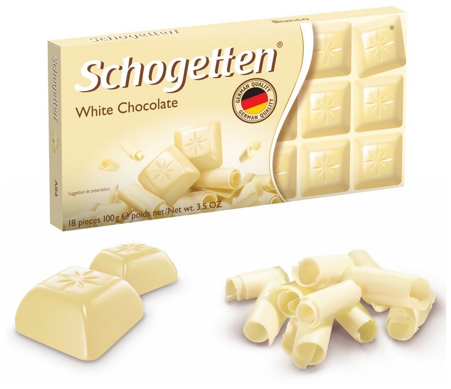 Шоколад Schogetten White Chocolate 'Белый' 100 грамм - фотография № 3