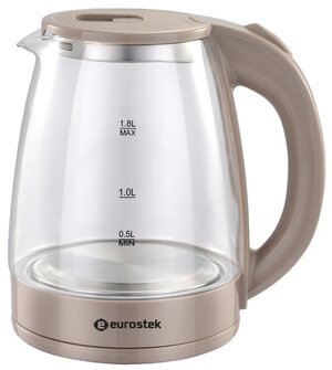 Чайник Eurostek EEK-2033 (стекло, бежевый)