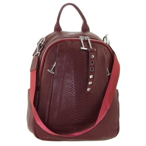 фото Рюкзак кожаный вставка рептилия polina & eiterou w 19032-5j polina & eiterou (balina)