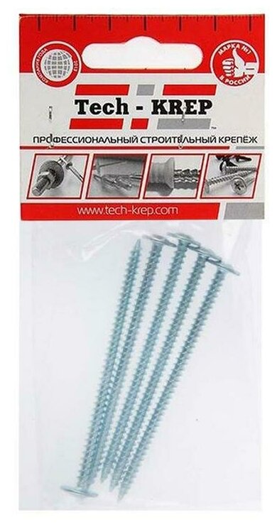 фото Tech-KREP Саморез для тонкого метал. листа со сверлом 4.2х16 (уп.16шт) пакет Tech-Krep 102398