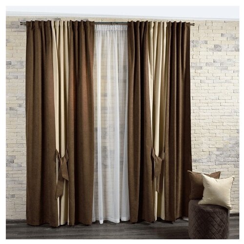 Шторы однотонные 