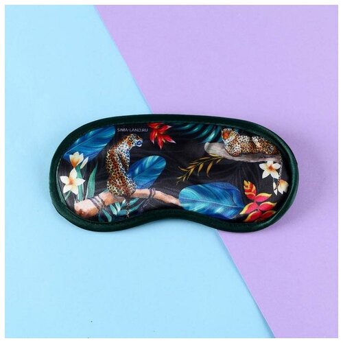 фото Маска для сна "леопард", 19,5x8,5 см./в упаковке шт: 1 no name