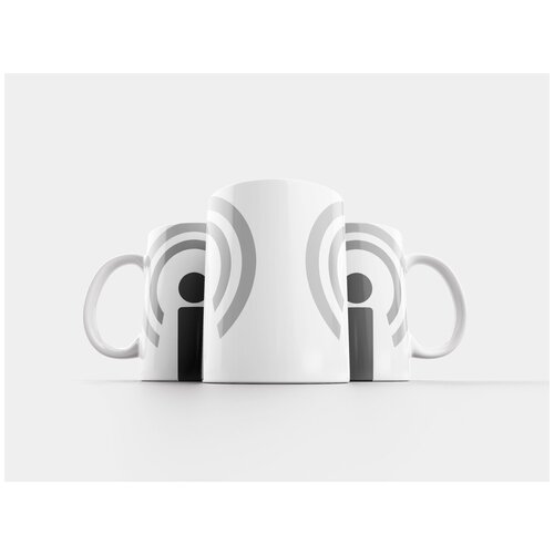 фото Кружка "значок подкаста, подкаст, символ подкаста" 320 мл lotsprints