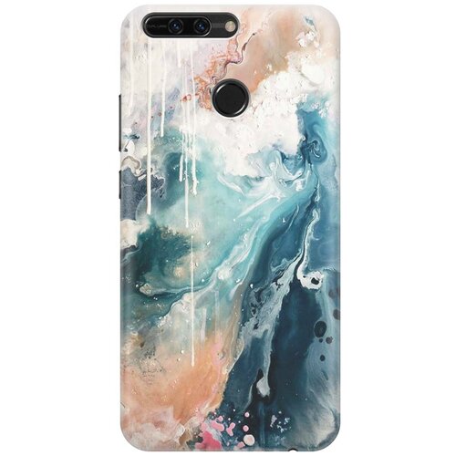 фото Re:pa накладка transparent для honor 8 pro с принтом "брызги красок"