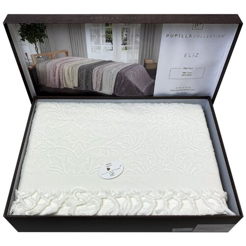 Покрывало Pupilla Eliz, 220 х 240 см, бежевый