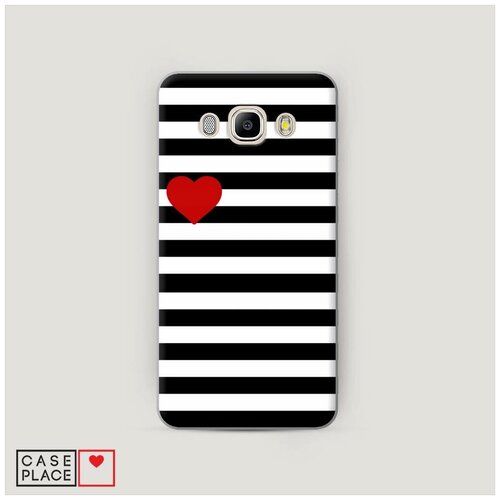 фото Чехол пластиковый samsung galaxy j5 2016 красное сердце case place