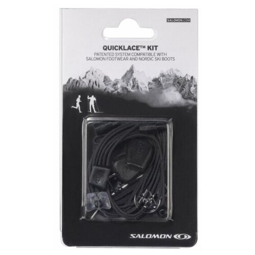 Шнурки SALOMON Quicklace Kit Black (UK:8,5)