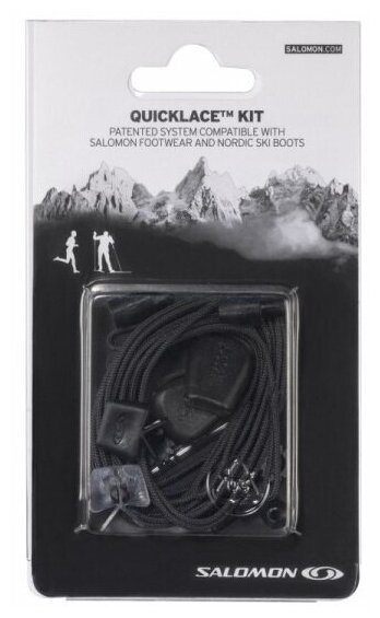 Шнурки SALOMON Quicklace Kit Black (UK:8,5)
