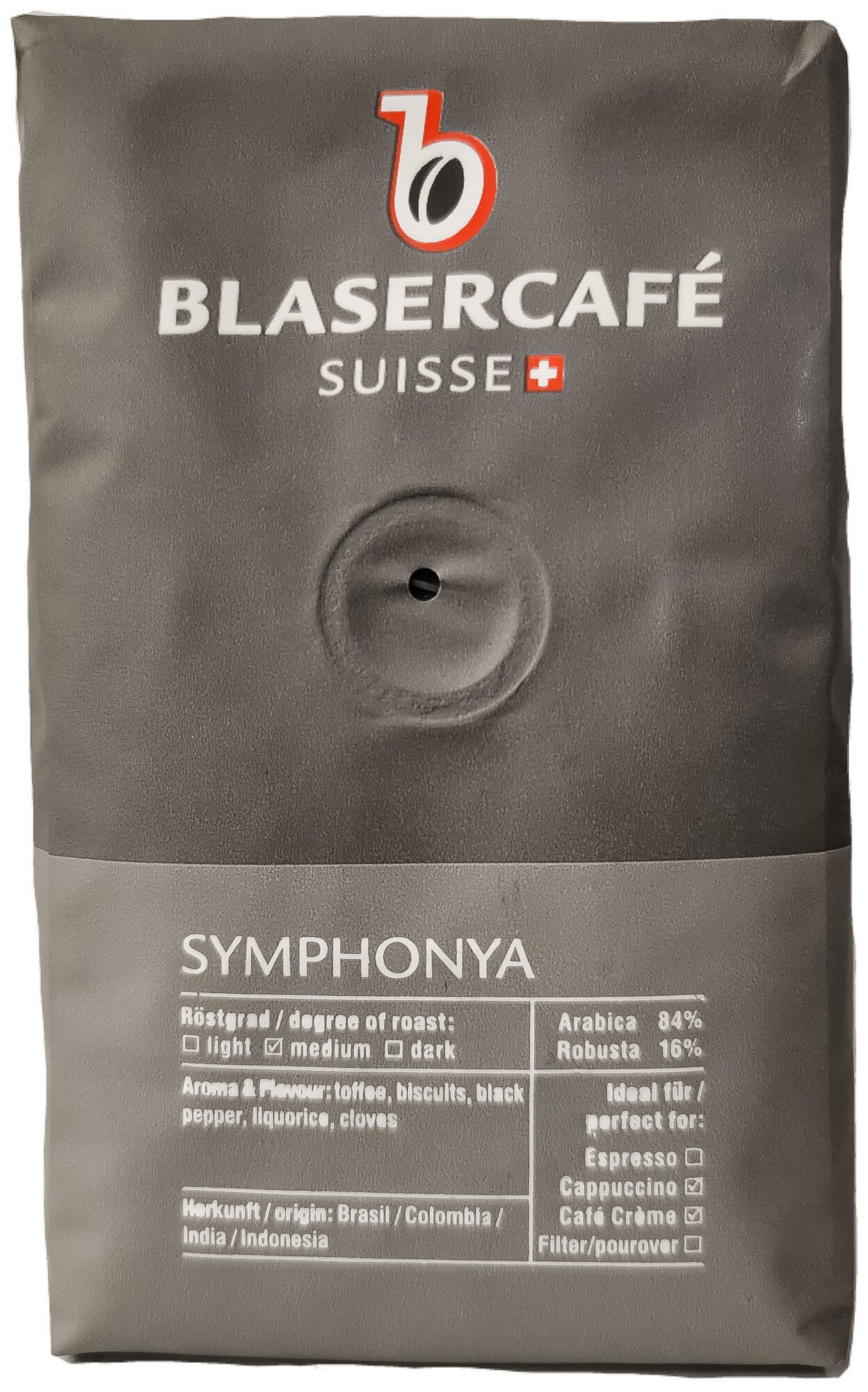 Кофе в зёрнах Blasercafe "Simphonya" 250 гр.