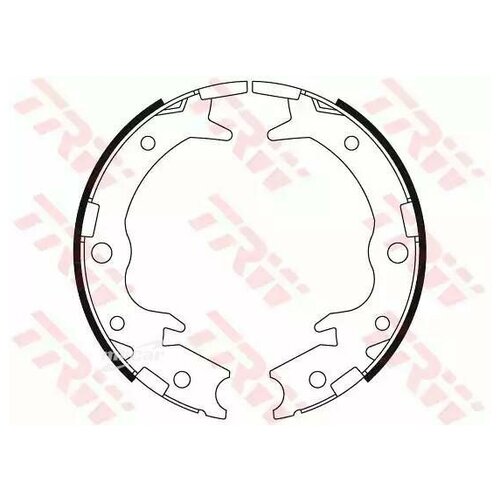 фото Trw gs8697 комплект тормозных колодок, барабанный тормоз