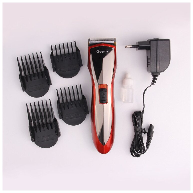 Профессиональная машинка для стрижки волос, триммер, бритва, индикатор заряда, модель 6027 подарок для мужчин - фотография № 2