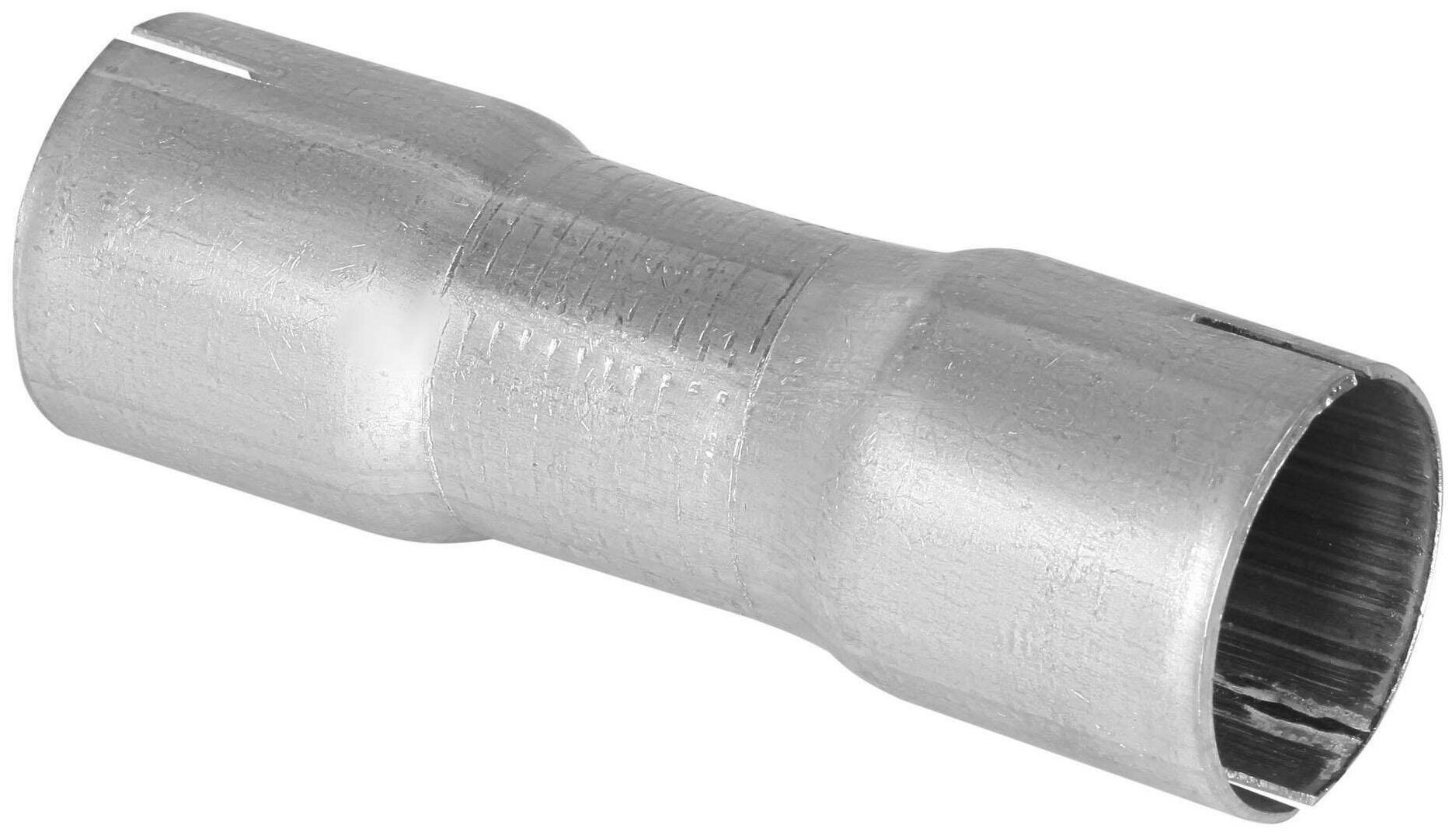 Соединитель труб глушителя под хомут d=45/d=50 L=150 (нержавеющая алюминизированная сталь) TRIALLI