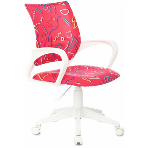 фото Детское кресло бюрократ kd-w4 sticks 05 (crimson/white)