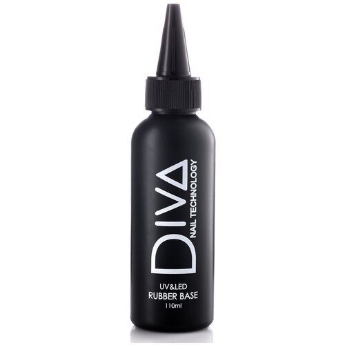 Diva Nail Technology Базовое покрытие Rubber Base, прозрачный, 110 мл