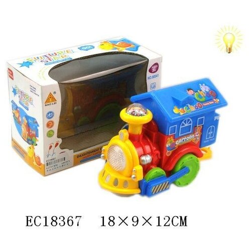 Поезд Shantou, на батарейках, в коробке интерактивная развивающая игрушка play smart забавный краб 7690 желтый зеленый оранжевый