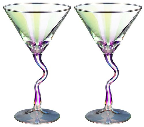 Набор бокалов из 2 шт для шампанского лиловая дымка 200 мл Lefard (160810)