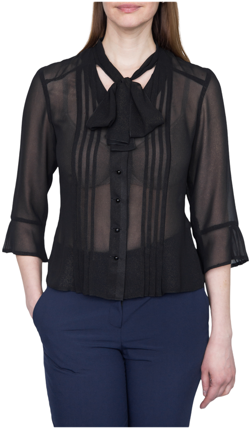 Блуза  Galar, размер 46, черный