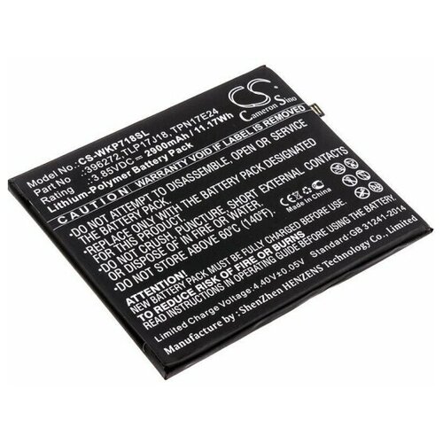 Аккумулятор Cameron Sino CAMERONSIN CS-WKP718SL BQ-5504 для BQ Strike Selfie Max 3.85V / 2900mAh / 11.17Wh new original 3000mah 396272 bqs 5504 battery for bq bq 5504 strike selfie max wiko view prime upulse lite wiko u pulse phone