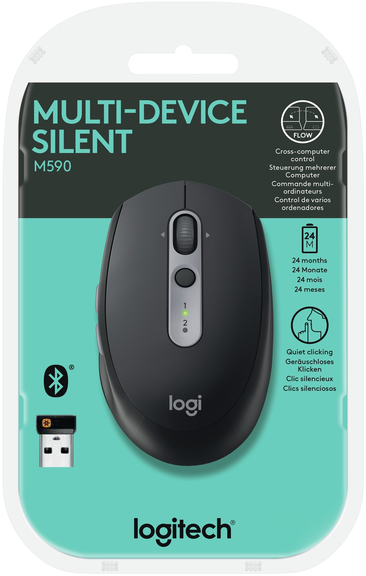 Мышь Bluetooth для ноутбука Logitech - фото №5