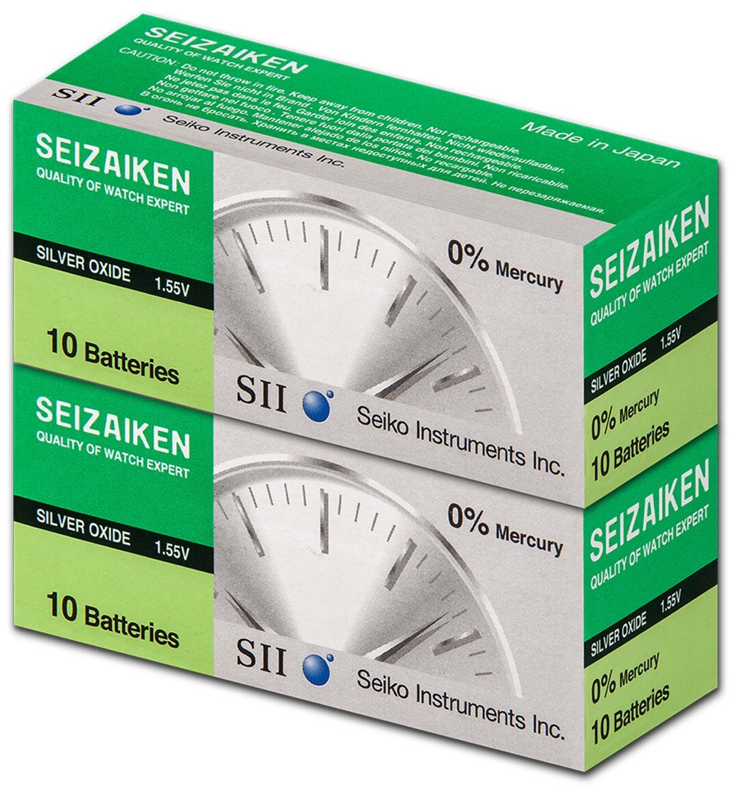 Батарейка Seizaiken SR626 (377, SR66, AG4), 20 шт.