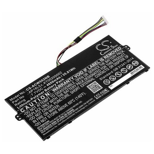 аккумулятор ap16l5j для ноутбука acer sf514 7 7v 36wh 4670mah черный Аккумулятор для ноутбука Acer TravelMate X5 TMX514-51 (AP16L5J)