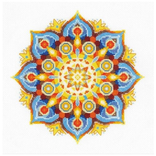 фото Набор для вышивания риолис "мандала энергия", 20x20см