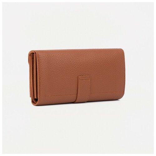фото Кошелёк на кнопках, цвет коричневый сима-ленд