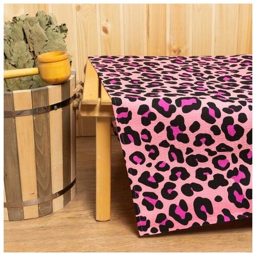 Простыня для бани Leopard 150х180±5 см, 100% хлопок, вафельное полотно, 160 гр/м2