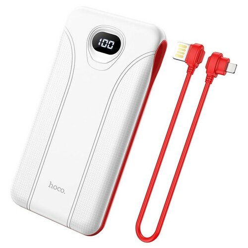 Внешний аккумулятор АКБ HOCO J71 Borealis power bank кабель Lightning 20А 10000mAh белый 6931474742612 119500₽