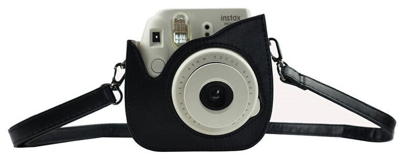 Защитный чехол-сумка-футляр MyPads TC130-137 для фотоаппарата Fujifilm Instax Mini8 / Mini 8 Plus/ Mini 9 противоударный усиленный легкий черный