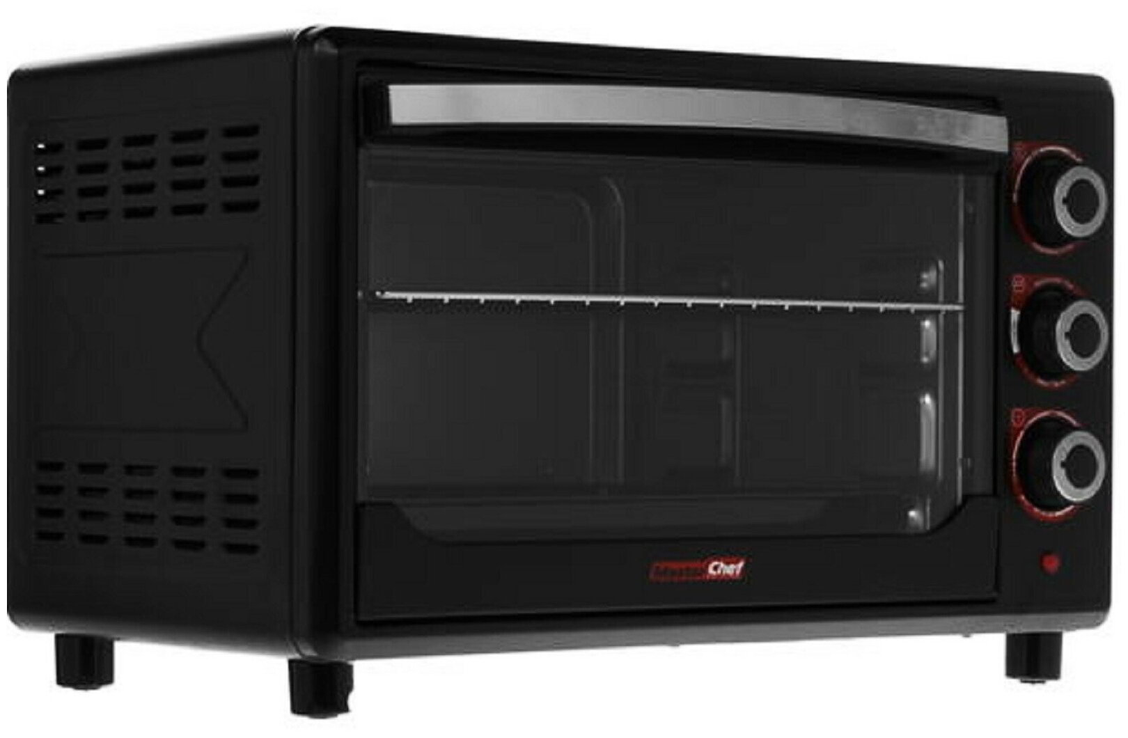 Жарочный шкаф Centek CT-1530-36 BLACK PROMO <36л> 1600Вт, 1 противень, таймер 90мин, 4 реж., max 320 - фотография № 4
