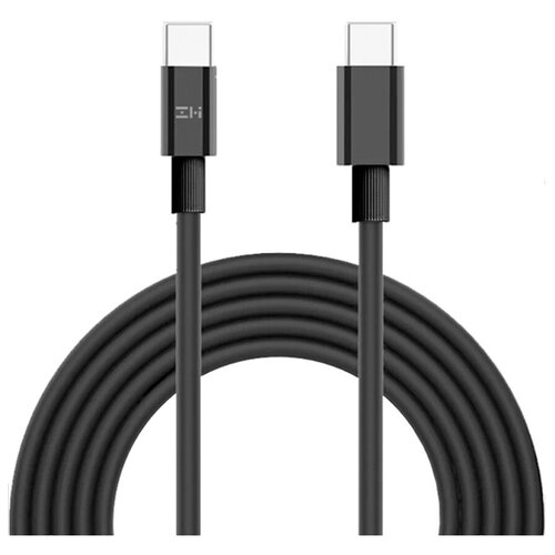 кабель usb type c zmi 100 см 3a материал оплетки tpe al701 техпак белый Кабель Type-C/Type-C Xiaomi ZMI 150 см 3A 60W PD Материал оплетки TPE (AL301) черный