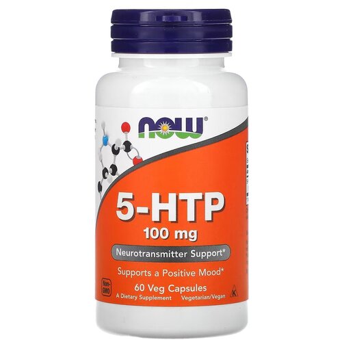 Купить 5-HTP 100 mg (60 капсул), NOW