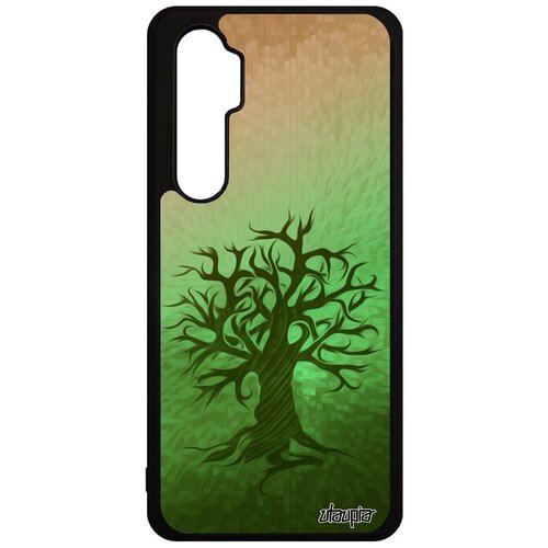 фото Стильный чехол на телефон // xiaomi mi note 10 lite // "дерево жизни" мировое древо, utaupia, светло-зеленый
