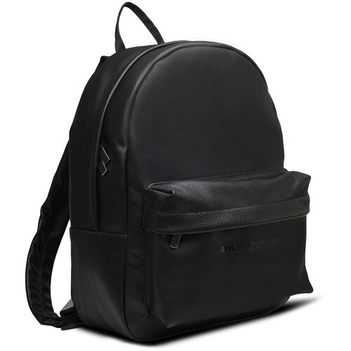 Рюкзак городской мужской рюкзак кожаный ANTAN 6-55 Искусственная кожа/черный