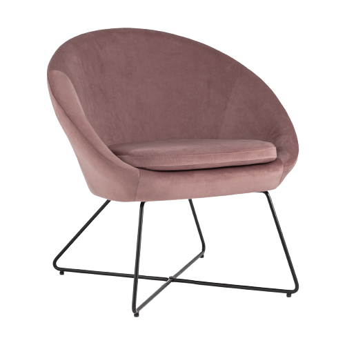 фото Кресло stool group колумбия размер: 70х66 см, обивка: ткань, цвет: пыльно-розовый