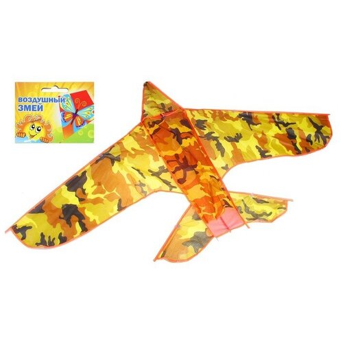 Funny toys Воздушный змей «Самолёт», с леской funny toys воздушный змей самолёт с леской