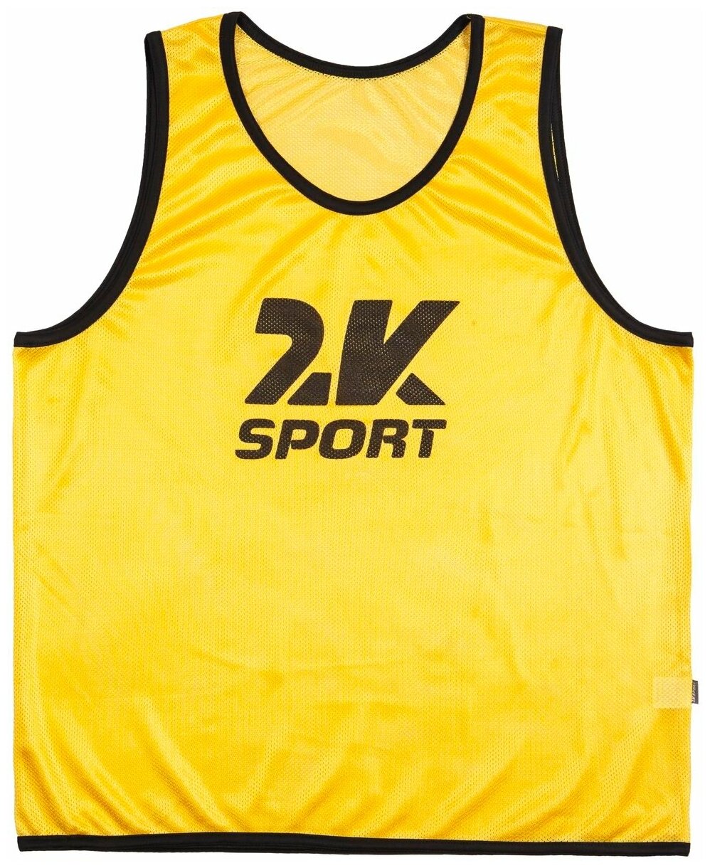 Манишка 2K Sport Team, желтый, medium