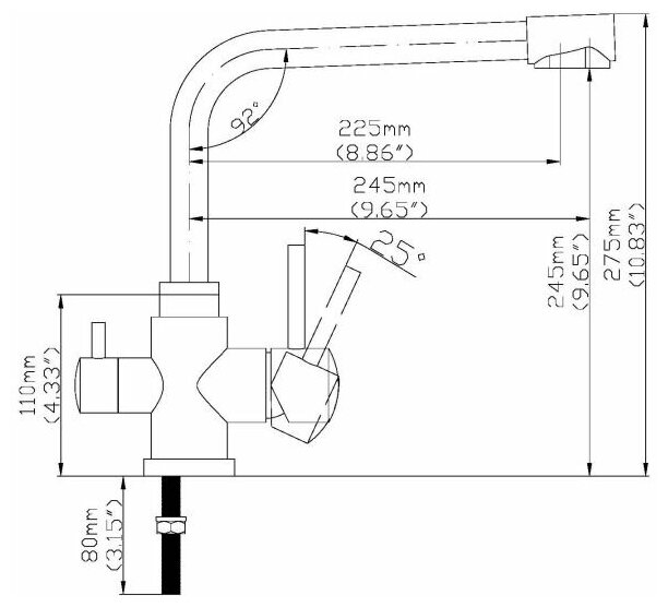 Смеситель для кухни Seaman Eco Koblenz SSN-2139A - фото №3