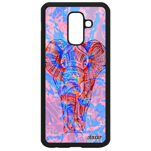 фото Красивый чехол на телефон // samsung galaxy a6 plus 2018 // "слон" азиатский африканский, utaupia, розовый