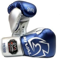 Перчатки боксерские RIVAL RS100 PROFESSIONAL SPARRING GLOVES, 18 унций, синие