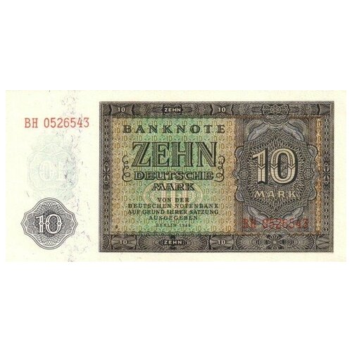 Германия (ГДР) 10 марок 1948 г. UNC монета германия гдр 10 пфеннигов 1948