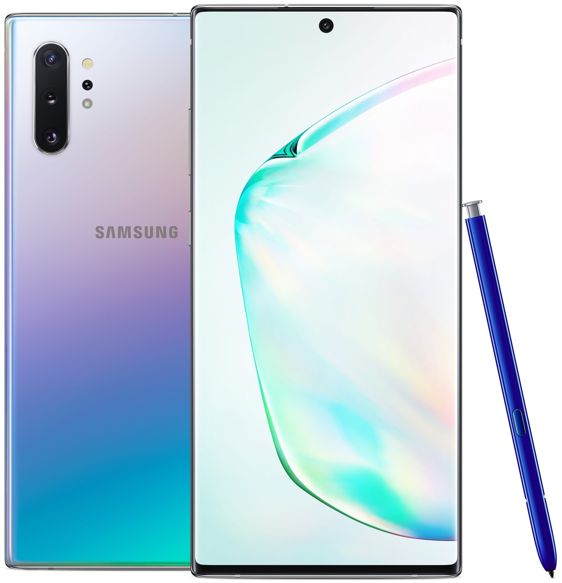 Смартфон Samsung Galaxy Note 10+ 12/256 ГБ RU, Dual nano SIM, аура