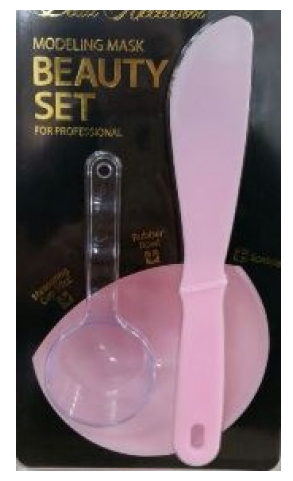 ANSKIN Tools Набор для нанесения альгинатных масок Beauty Set Pink (Rubber Ball Small/Spatula middle/Measuring Cup)