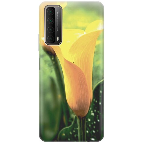 фото Силиконовый чехол на huawei p smart (2021) / хуавей п смарт (2021) с принтом "желтые каллы gosso