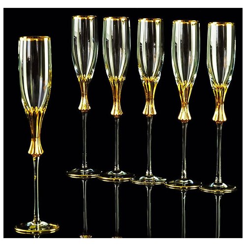 фото Набор бокалов для шампанского opera 6 бокалов same decorazione