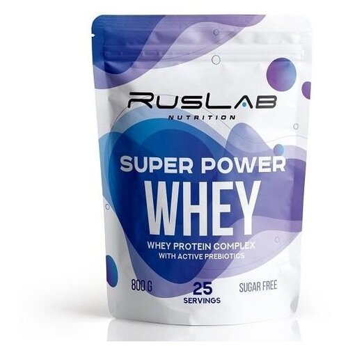 Протеин RusLabNutrition Super Power Whey, 800 гр., капучино