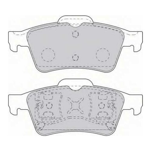 Колодки тормозные NISSAN/RENAULT PRIMERA(P12)/LAGUNA 01- задние FERODO FDB1540